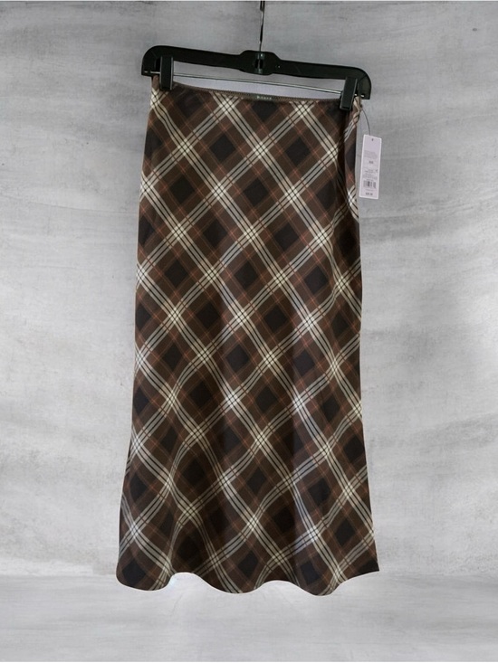 wild fable Dresses & Skirts - wild fable Brown Plaid A-Line Skirt